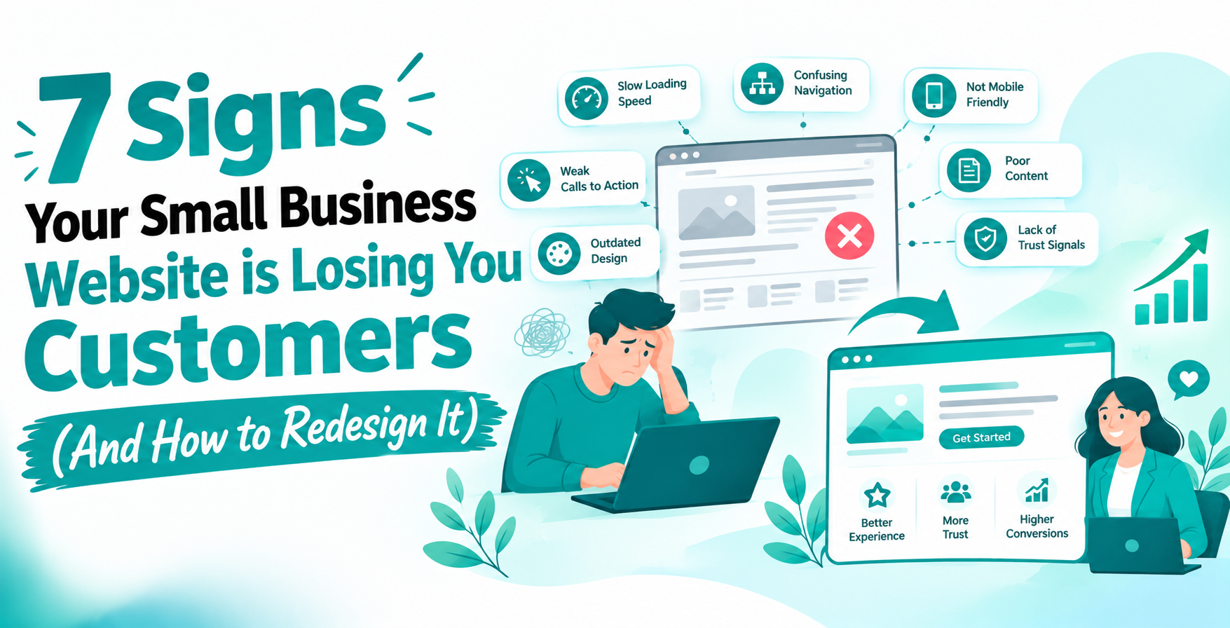7 Signs Your Small Business Website is Losing You Customers (And How to Redesign It)